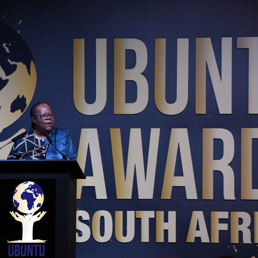 Minister Naledi Pandor delivers the keynote address at the 8th Annual Ubuntu Awards ceremony.

The awards ceremony is organised annually by the Department of International Relations and Cooperation (DIRCO) and is aimed at recognising South African industry leaders, eminent persons and ordinary South African citizens for their distinguished service and contribution to promoting South Africa’s national interests and values across the world.

Traditionally, the event takes place  after the opening of Parliament and brings together captains of industry, civil society leaders, members of the Cabinet and eminent persons, in addition to all Ambassadors and High Commissioners accredited to South Africa.

The Ubuntu Awards were launched in 2015 to celebrate South African citizens who play an active role in projecting a positive image of South Africa internationally through diligent service in their respective fields. Photos: Katlholo Maifadi/DIRCO