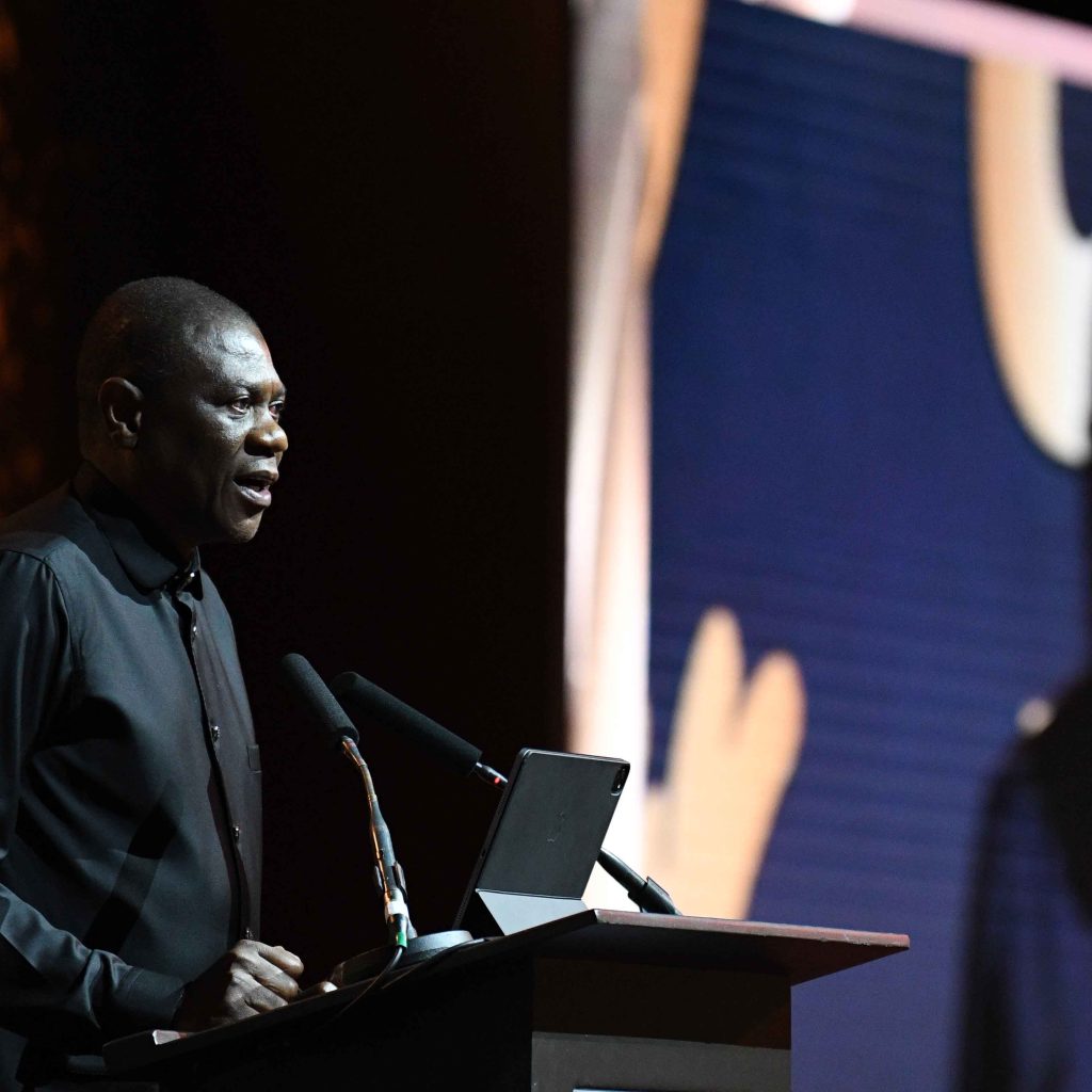 Deputy President Paul Mashatile delivers the keynote address at the 8th Annual Ubuntu Awards ceremony.

The awards ceremony is organised annually by the Department of International Relations and Cooperation (DIRCO) and is aimed at recognising South African industry leaders, eminent persons and ordinary South African citizens for their distinguished service and contribution to promoting South Africa’s national interests and values across the world.

Traditionally, the event takes place  after the opening of Parliament and brings together captains of industry, civil society leaders, members of the Cabinet and eminent persons, in addition to all Ambassadors and High Commissioners accredited to South Africa.

The Ubuntu Awards were launched in 2015 to celebrate South African citizens who play an active role in projecting a positive image of South Africa internationally through diligent service in their respective fields. Photos: Katlholo Maifadi/DIRCO